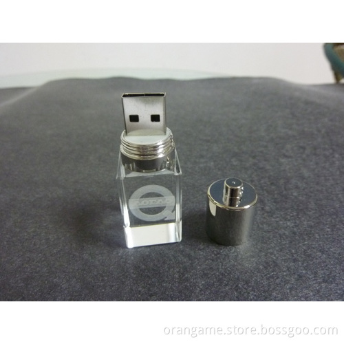 Crystal USB Flash Memory Storage, USB Disk Memory